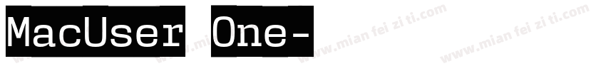 MacUser One字体转换